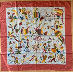 A variation of the Hermès scarf `Din tini yä zuë` first edited in 2011 by `Ezequiel Vincente Jose`