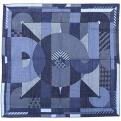 A variation of the Hermès scarf `Disc jockey` first edited in 2020 by `Anamorphèe`