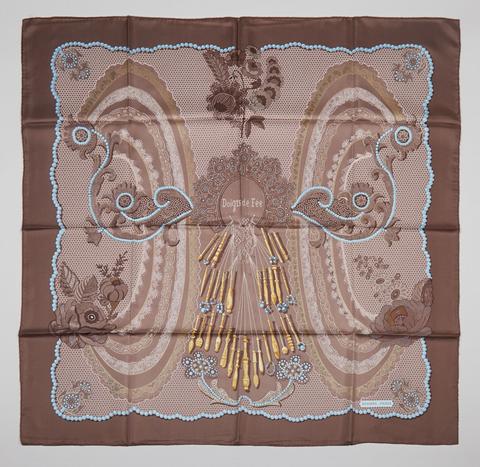 A variation of the Hermès scarf `Doigts de fée ` first edited in 2000 by `Caty Latham`