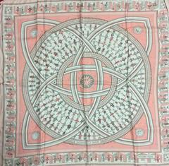 A variation of the Hermès scarf `Donner la main ` first edited in 2002 by `Karen Petrossian`