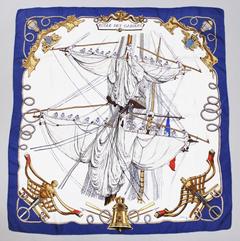 A variation of the Hermès scarf `École des gabiers ` first edited in 1961 by `Philippe Ledoux`