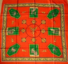 A variation of the Hermès scarf `Empire ` first edited in 1941 by `Charles Pittner`