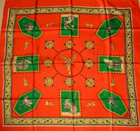 A variation of the Hermès scarf `Empire ` first edited in 1941 by `Charles Pittner`
