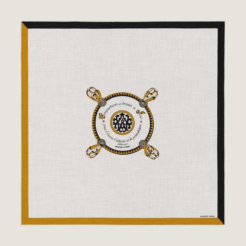 A variation of the Hermès scarf `Encadré blason` first edited in 2020 by 