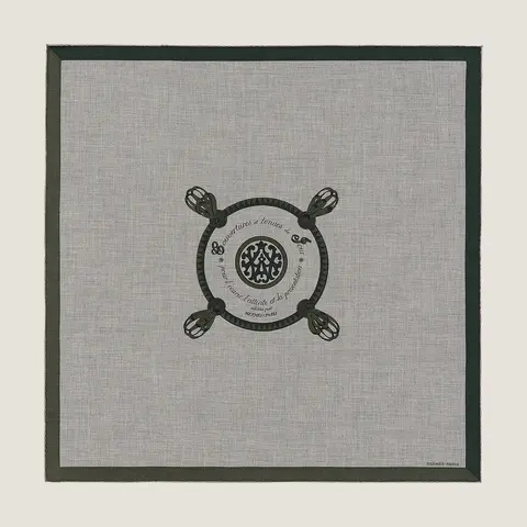 A variation of the Hermès scarf `Encadré blason` first edited in 2020 by 