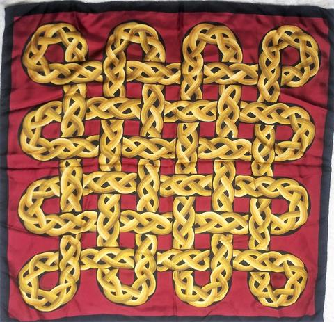 A variation of the Hermès scarf `Entrelacs` first edited in 1964 by `Christiane Vauzelles`