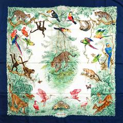 A variation of the Hermès scarf `Équateur  ` first edited in 1988 by `Robert Dallet`