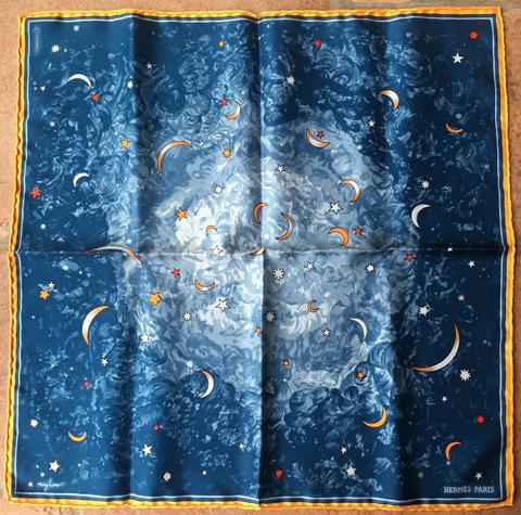 A variation of the Hermès scarf `Espace` first edited in 1999 by `Maglione `