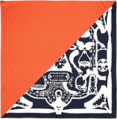 A variation of the Hermès scarf `Étriers tatouage` first edited in 2018 by `Françoise De La Perriere`