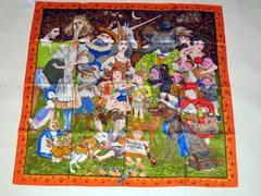 A variation of the Hermès scarf `Fairytales by hermès` first edited in 2010 by `Philippe Dumas`