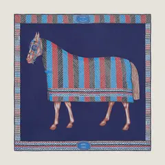 A variation of the Hermès scarf `Favori du faubourg` first edited in 2020 by `Florence Manlik`