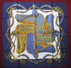 A variation of the Hermès scarf `Festival ` first edited in 1992 by `Henri d'Origny`