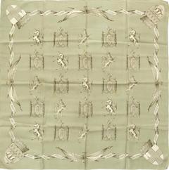 A variation of the Hermès scarf `Alliance Franco-Anglaise` first edited in 1940 by `Charles Pittner`