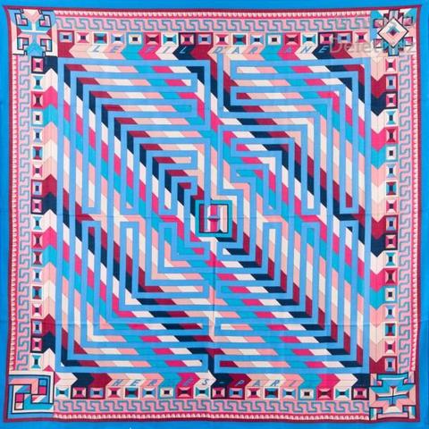A variation of the Hermès scarf `Le fil d'ariane ` first edited in 2015 by `Natsuno Hidaka`