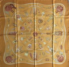 A variation of the Hermès scarf `Flacons ` first edited in 1988 by `Catherine Baschet`