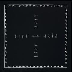 A variation of the Hermès scarf `Allures` first edited in 2020 by `Hugo Grygkar`