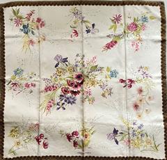 A variation of the Hermès scarf `Fleurs et galons ` first edited in 1961 by `Madame la Torre`