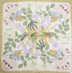 A variation of the Hermès scarf `Flora graeca ` first edited in 1983 by `Niki Goulandris`