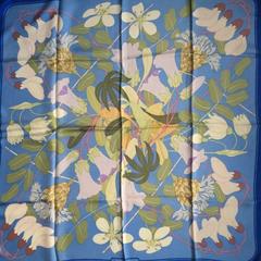 A variation of the Hermès scarf `Flora graeca ` first edited in 1983 by `Niki Goulandris`