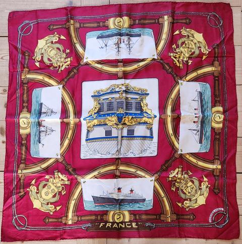 A variation of the Hermès scarf `France` first edited in 1962 by `Christiane Vauzelles`