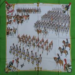 A variation of the Hermès scarf `La garde consulaire ` first edited in 1966 by `Philippe Ledoux`
