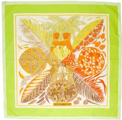 A variation of the Hermès scarf `Gardiens des arbres` first edited in 2003 by `Annie Faivre`