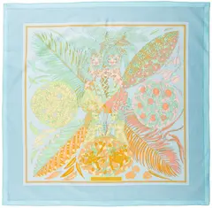 A variation of the Hermès scarf `Gardiens des arbres` first edited in 2003 by `Annie Faivre`