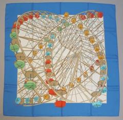 A variation of the Hermès scarf `Grande roue ` first edited in 2006 by `Dimitri Rybaltchenko`