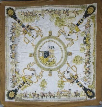 A variation of the Hermès scarf `Grands attelages ` first edited in 1972 by `Philippe Ledoux`