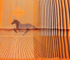 A variation of the Hermès scarf `H au galop` first edited in 2005 by `Bali Barret`