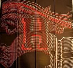 A variation of the Hermès scarf `H cinétique ` first edited in 2004 by `Bali Barret`