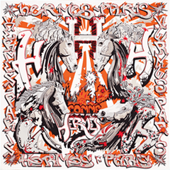 A variation of the Hermès scarf `H comme hermès` first edited in 2015 by `Zoè Pauwels`