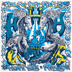 A variation of the Hermès scarf `H comme hermès` first edited in 2015 by `Zoè Pauwels`