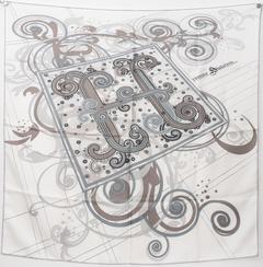 A variation of the Hermès scarf `H comme histoires` first edited in 2010 by `Dimitri Rybaltchenko`