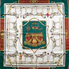 A variation of the Hermès scarf `Harnais à l'anglaise ` first edited in 1954 by `Hugo Grygkar`