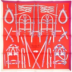 A variation of the Hermès scarf `Harnais de timon` first edited in 2019 by `Florence Manlik`