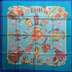 A variation of the Hermès scarf `Hello dolly ` first edited in 1990 by `Loïc Dubigeon`