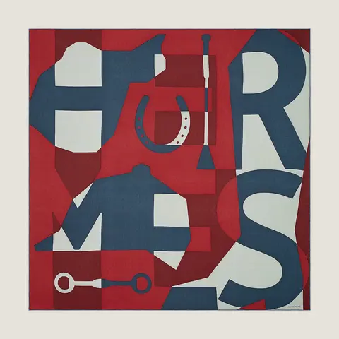 A variation of the Hermès scarf `Her-mès` first edited in 2020 by `Anamorphèe`