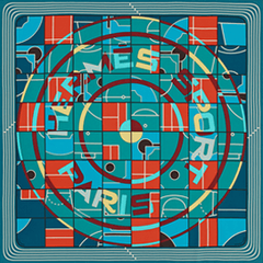 A variation of the Hermès scarf `Hermès sport` first edited in 2013 by `Anamorphèe`