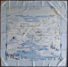 A variation of the Hermès scarf `Hommage à l'explorateur sir ernest shackleton` first edited in 2005 by `Zoè Pauwels`