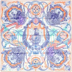 A variation of the Hermès scarf `The horsawards` first edited in 2017 by `kafouros Elia`