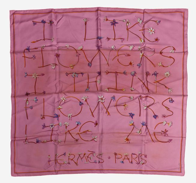 I like flowers pink - Hermès Scarf Details | Scarf Sage