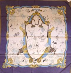 A variation of the Hermès scarf `Ingrid ` first edited in 1968 by `Lenke Szechenzyl`