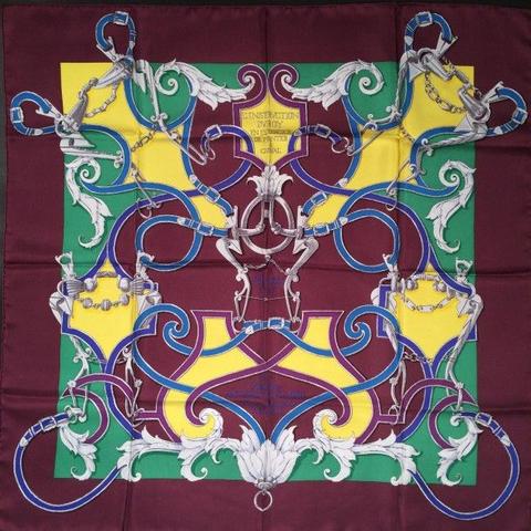 A variation of the Hermès scarf `L'instruction du roy ` first edited in 1993 by `Henri d'Origny`