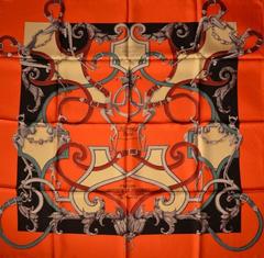 A variation of the Hermès scarf `L'instruction du roy ` first edited in 1993 by `Henri d'Origny`