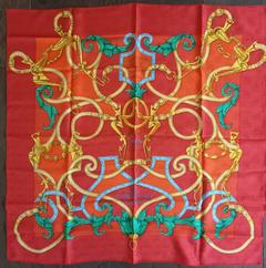 A variation of the Hermès scarf `L'instruction du roy` first edited in 1993 by `Henri d'Origny`