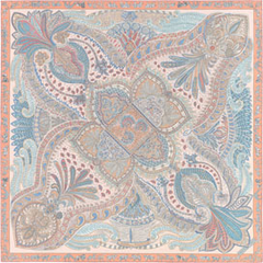 A variation of the Hermès scarf `Le jardin de la maharani` first edited in 2017 by `Annie Faivre`