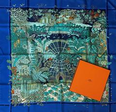 A variation of the Hermès scarf `Jardins d'hiver` first edited in 2007 by `Annie Faivre`