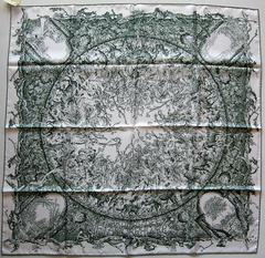 A variation of the Hermès scarf `Jardins des métamorphoses` first edited in 2010 by `Houtin Fançois `