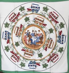 A variation of the Hermès scarf `Jeu des omnibus et dames blanches ` first edited in 1987 by 